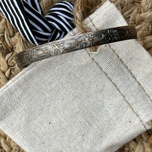 Sterling Silver Floral Cuff Bracelet